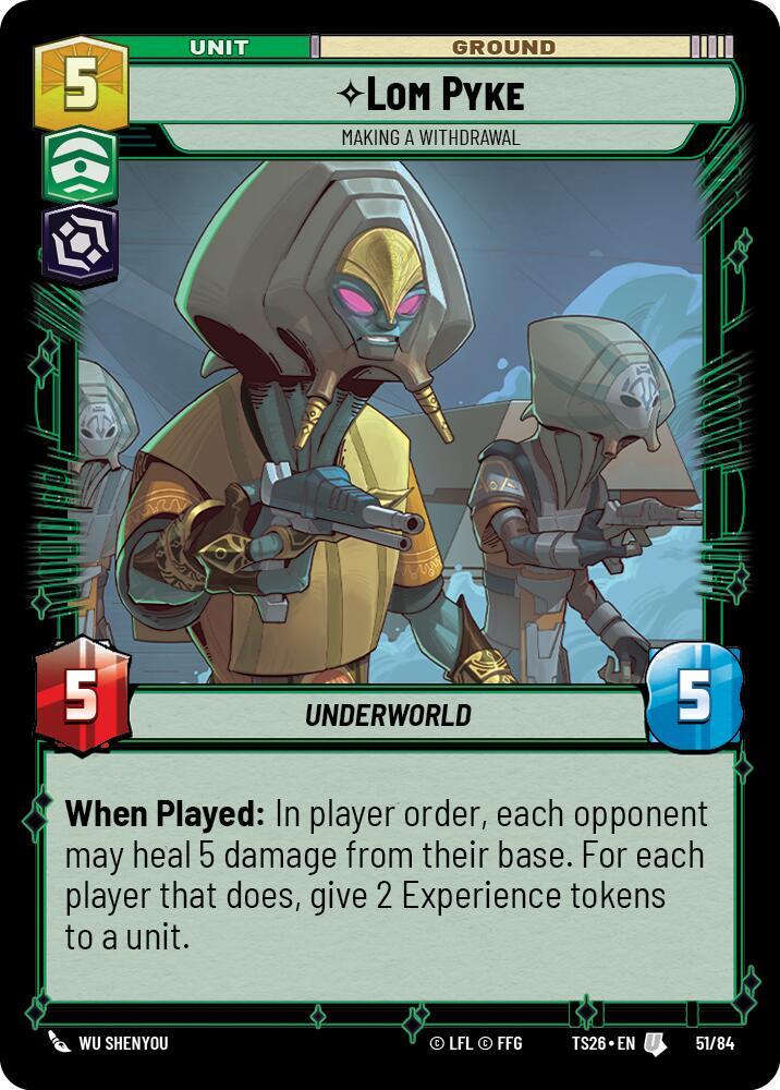 Lom Pyke - Making a Withdrawal card image