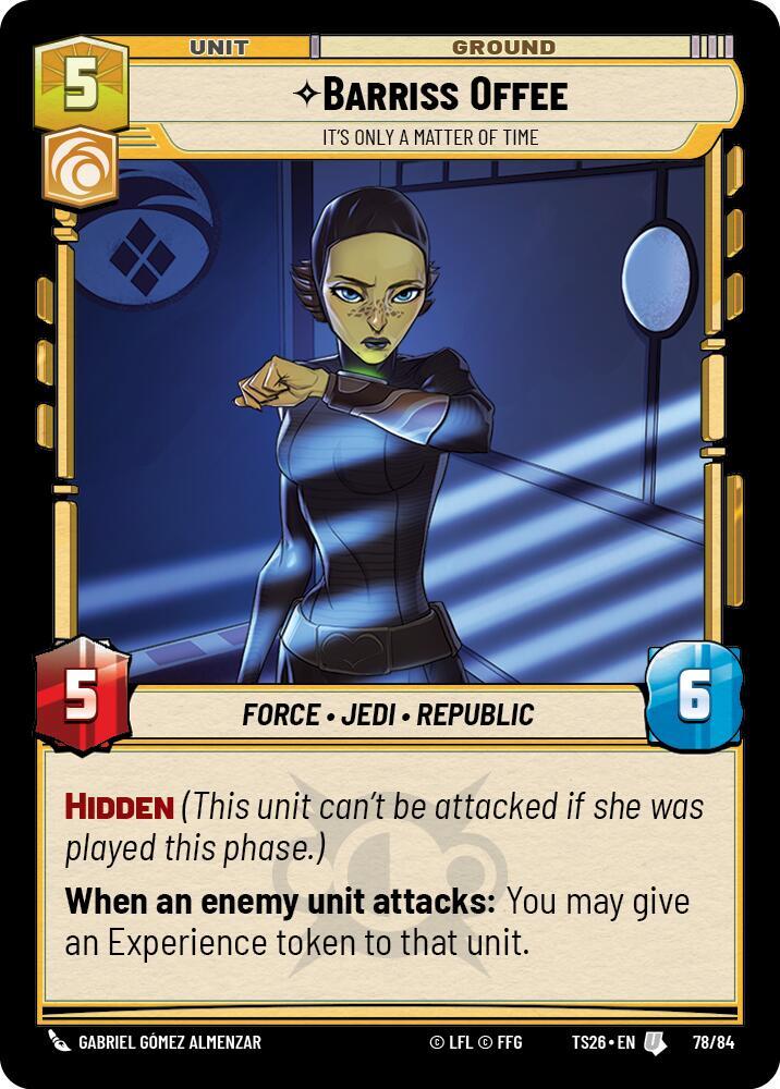 Barriss Offee - It's Only a Matter of Time card image