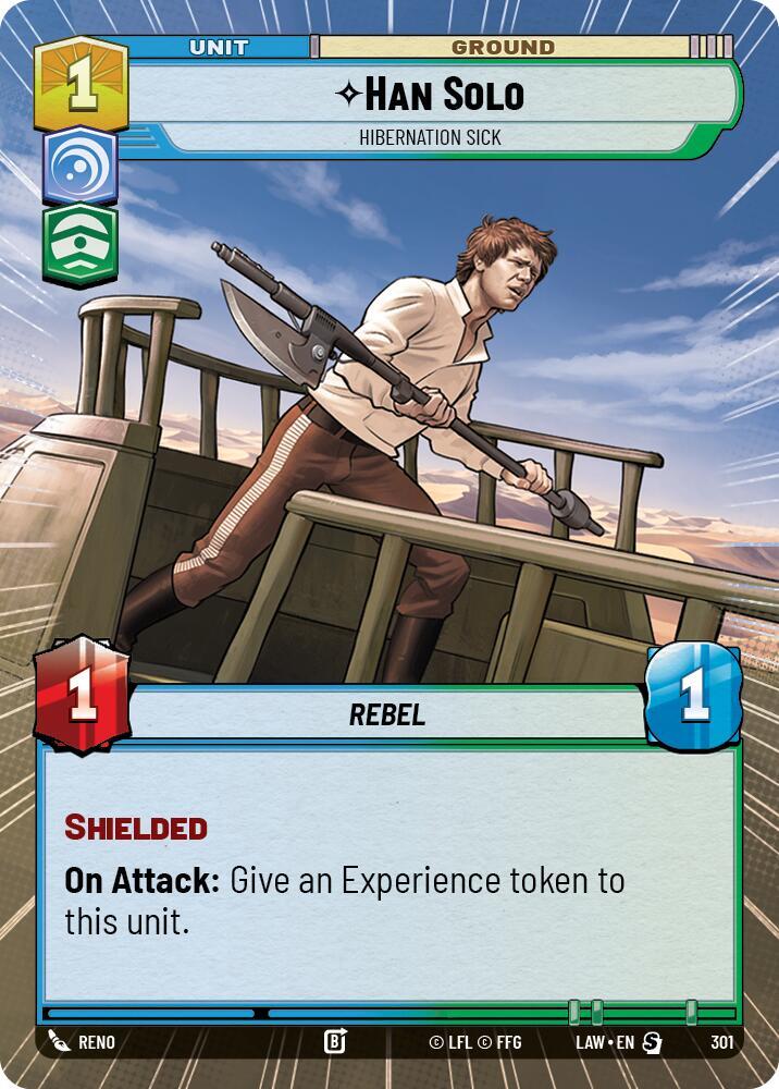Han Solo - Hibernation Sick (Hyperspace) card image