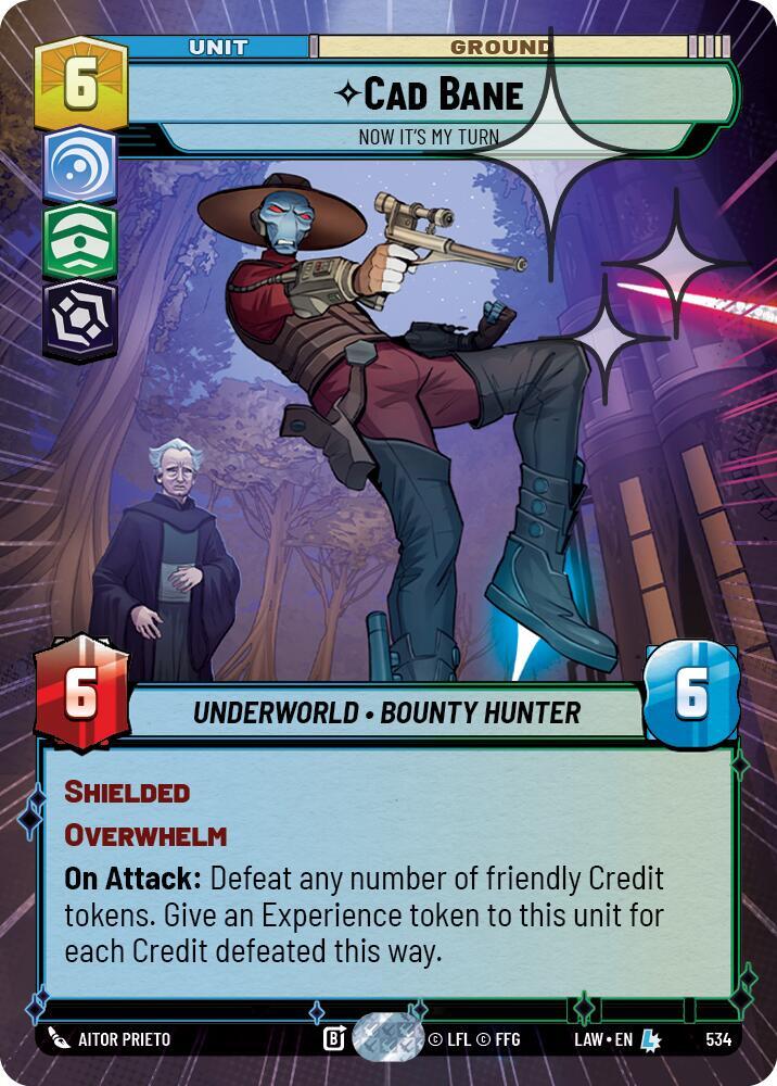 Cade Bane - Now It's My Turn (Hyperspace Foil) card image
