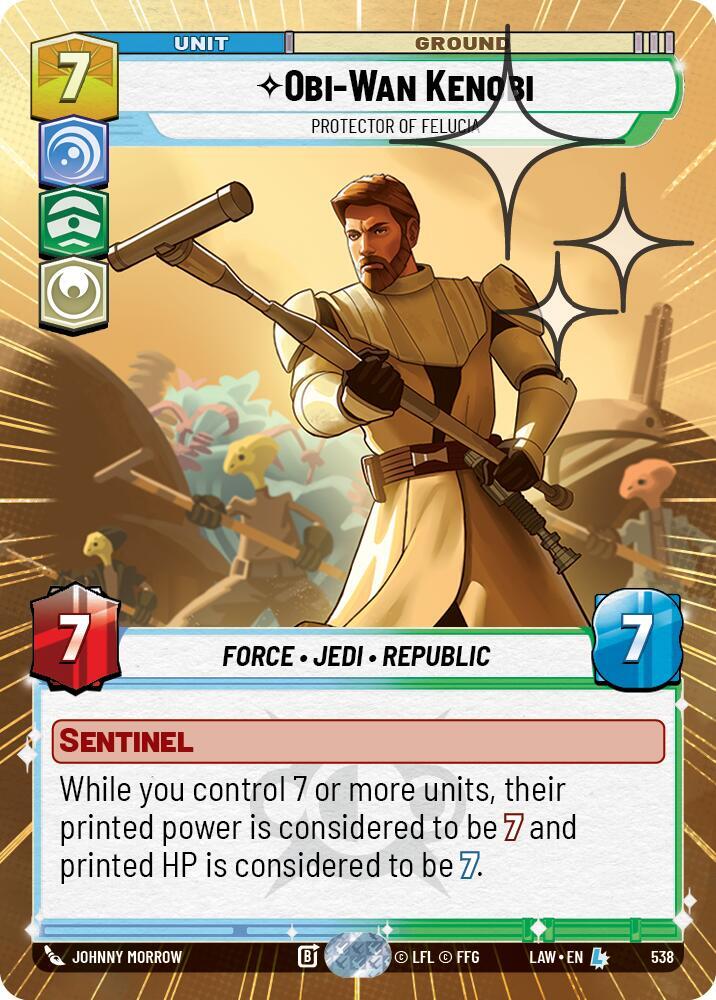 Obi-Wan Kenobi - Protector of Felucia (Hyperspace Foil) card image