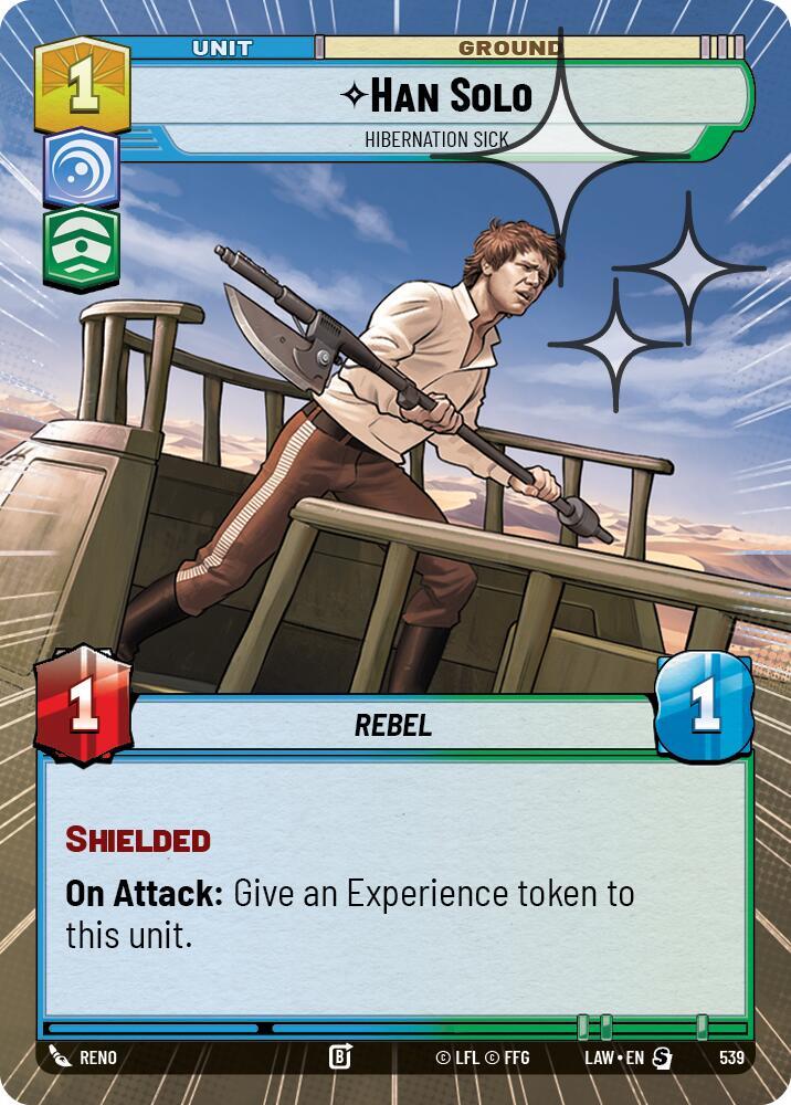 Han Solo - Hibernation Sick (Hyperspace Foil) card image