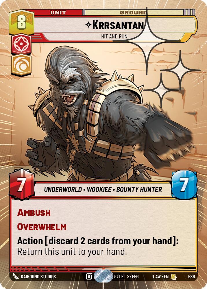 Krrsantan - Hit and Run (Hyperspace Foil) card image