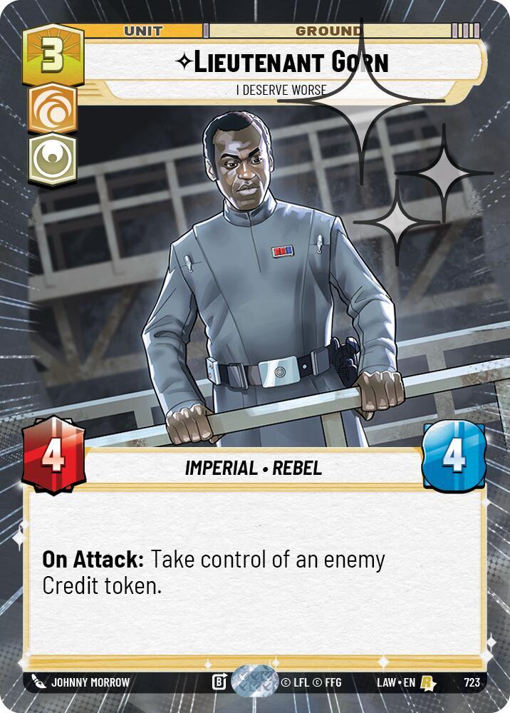 Lieutenant Gorn - I Deserve Worse (Hyperspace Foil) card image