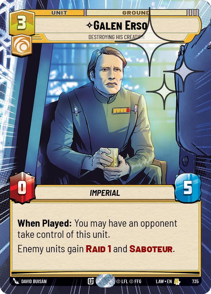 Galen Erso - Destroying His Creation (Hyperspace Foil) card image