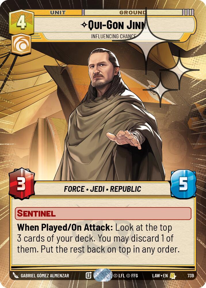 Qui-Gon Jinn - Influencing Chance (Hyperspace Foil) card image