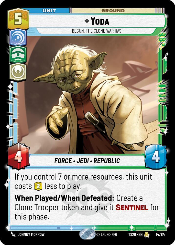 Yoda - Begun, the Clone War Has card image