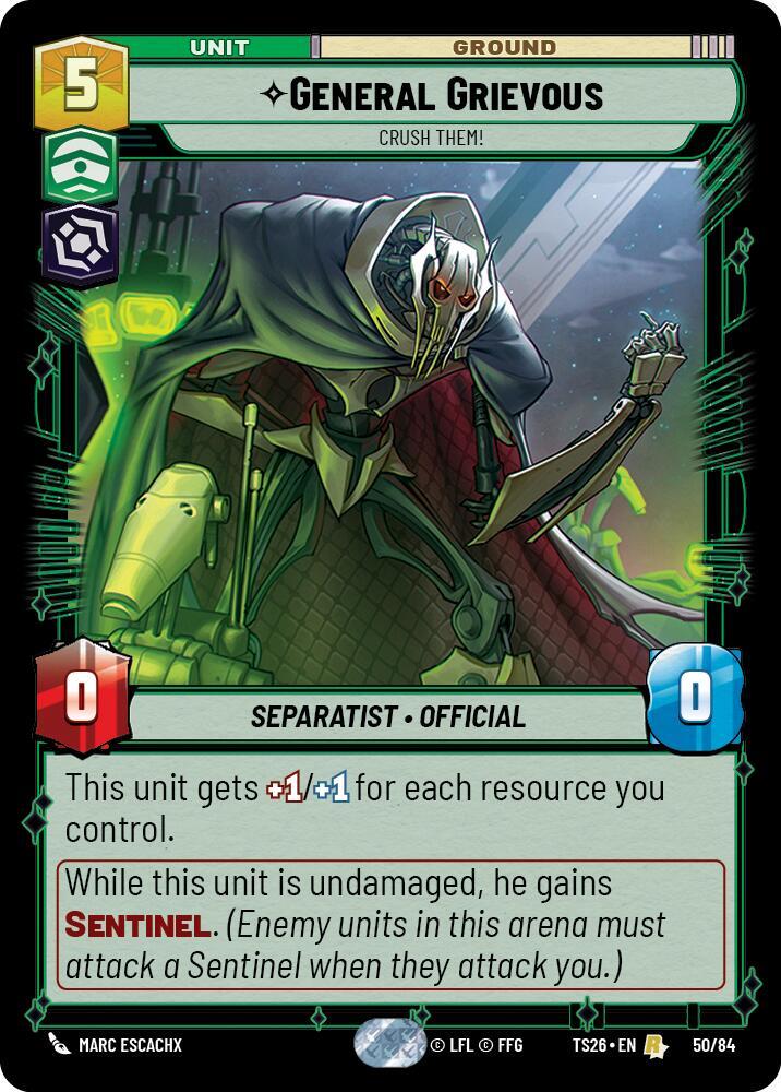 General Grievous - Crush Them! card image
