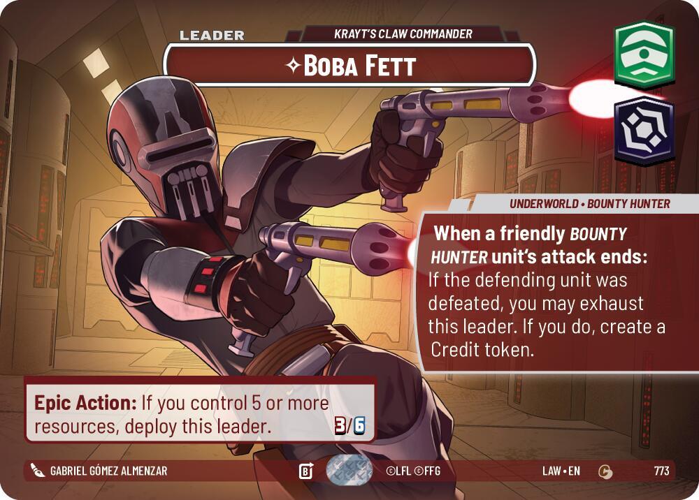 Boba Fett - Krayt's Claw Commander (Showcase) card image