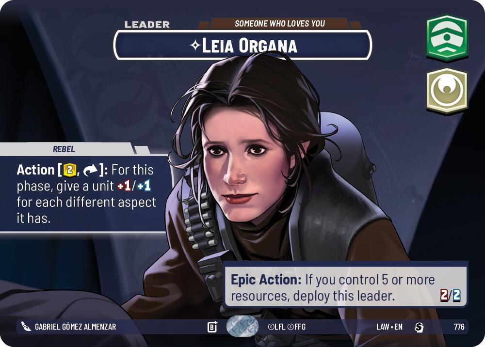 Leia Organa - Someone Who Loves You (Showcase) card image