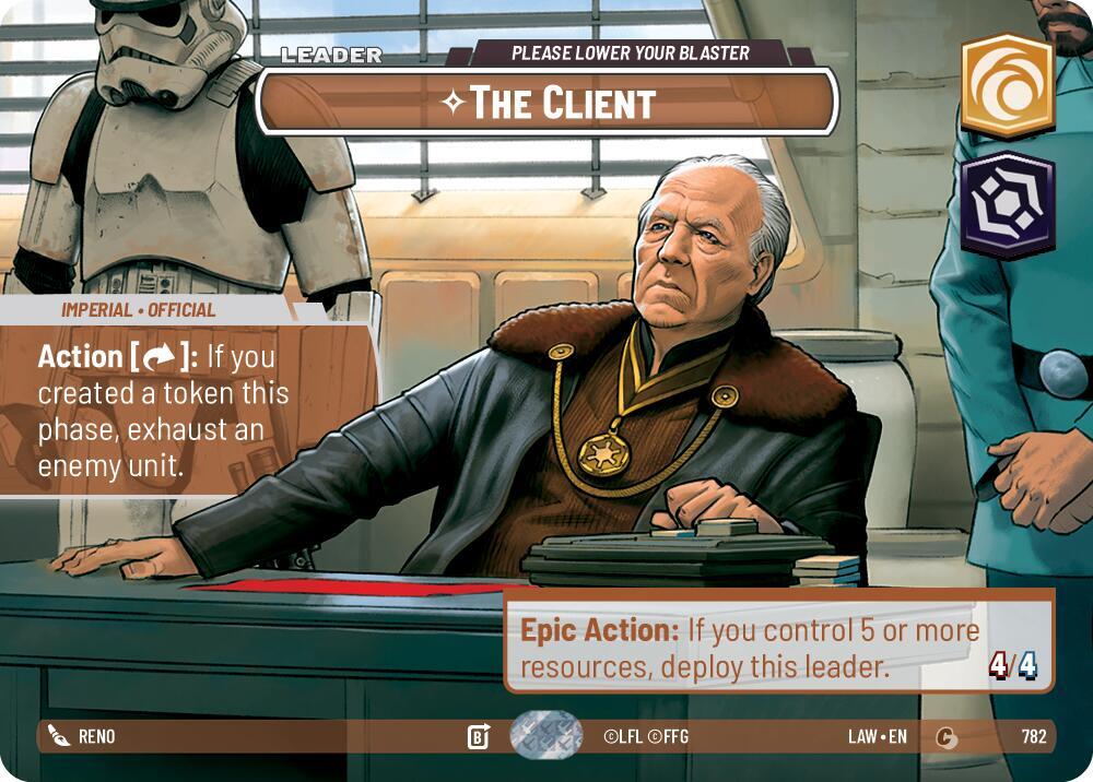 The Client - Please Lower Your Blaster (Showcase) card image