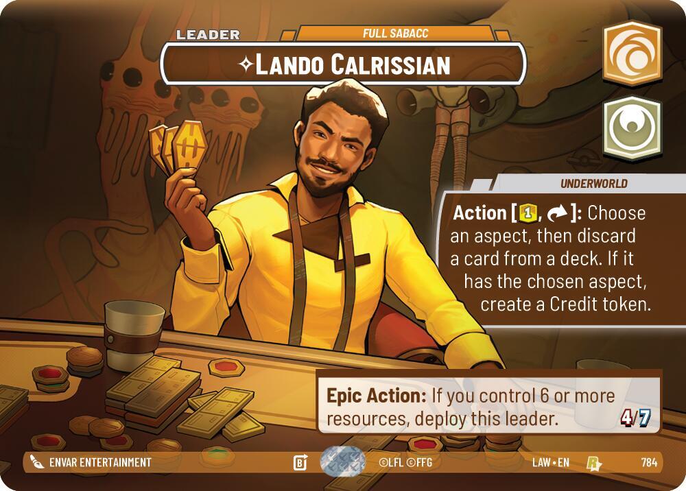 Lando Calrissian - Full Sabacc (Showcase) card image