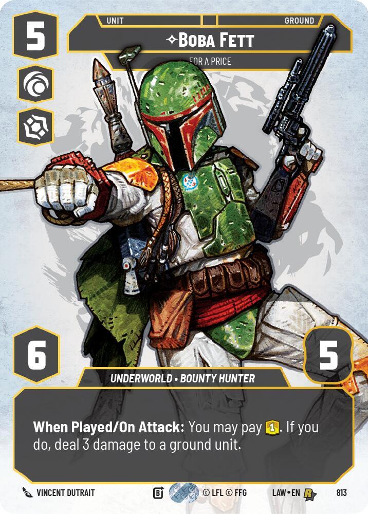 Boba Fett - For a Price (Prestige) card image