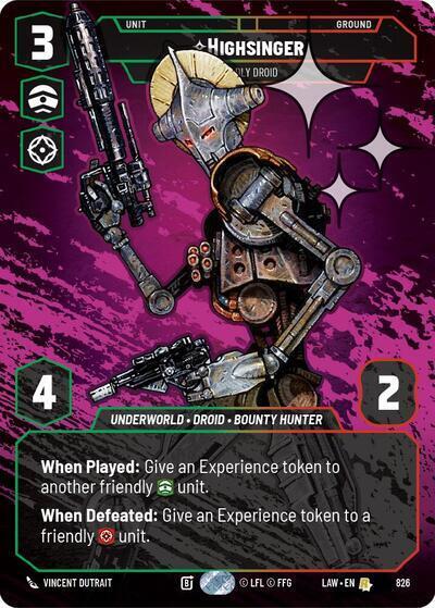 Highsinger - Deadly Droid (Prestige Foil) card image