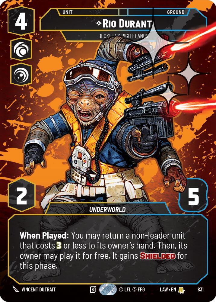 Rio Durant - Beckett's Right Hands (Prestige Foil) card image