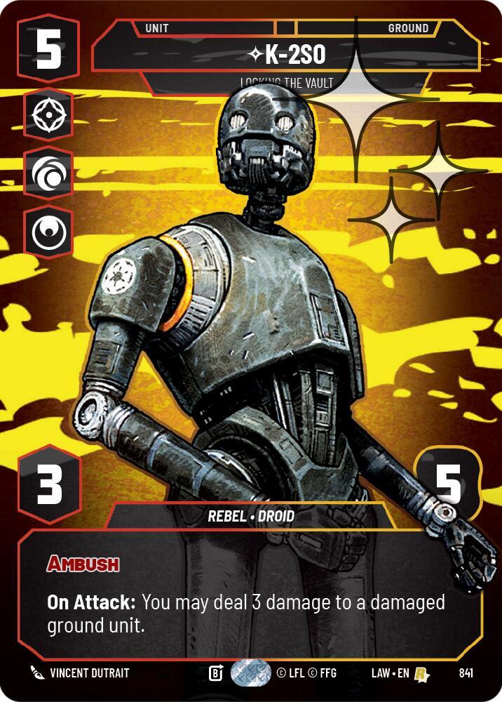 K-2S0 - Locking the Vault (Prestige Foil) card image
