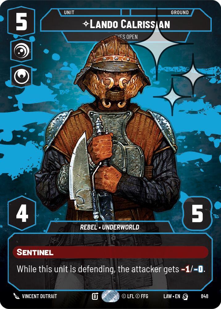 Lando Calrissian - Eyes Open (Prestige Foil) card image