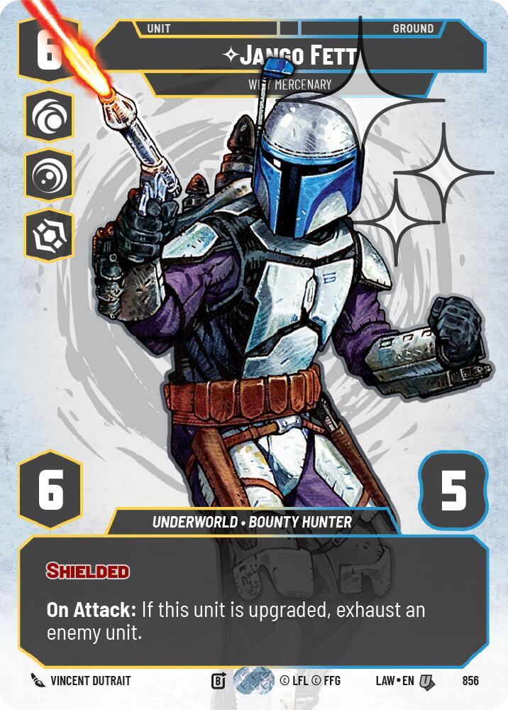 Jango Fett - Wily Mercenary (Prestige Foil) card image