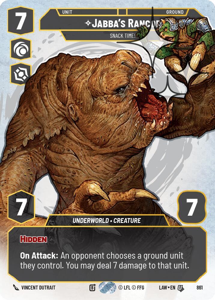 Jabba's Rancor - Snack Time! (Prestige Foil) card image