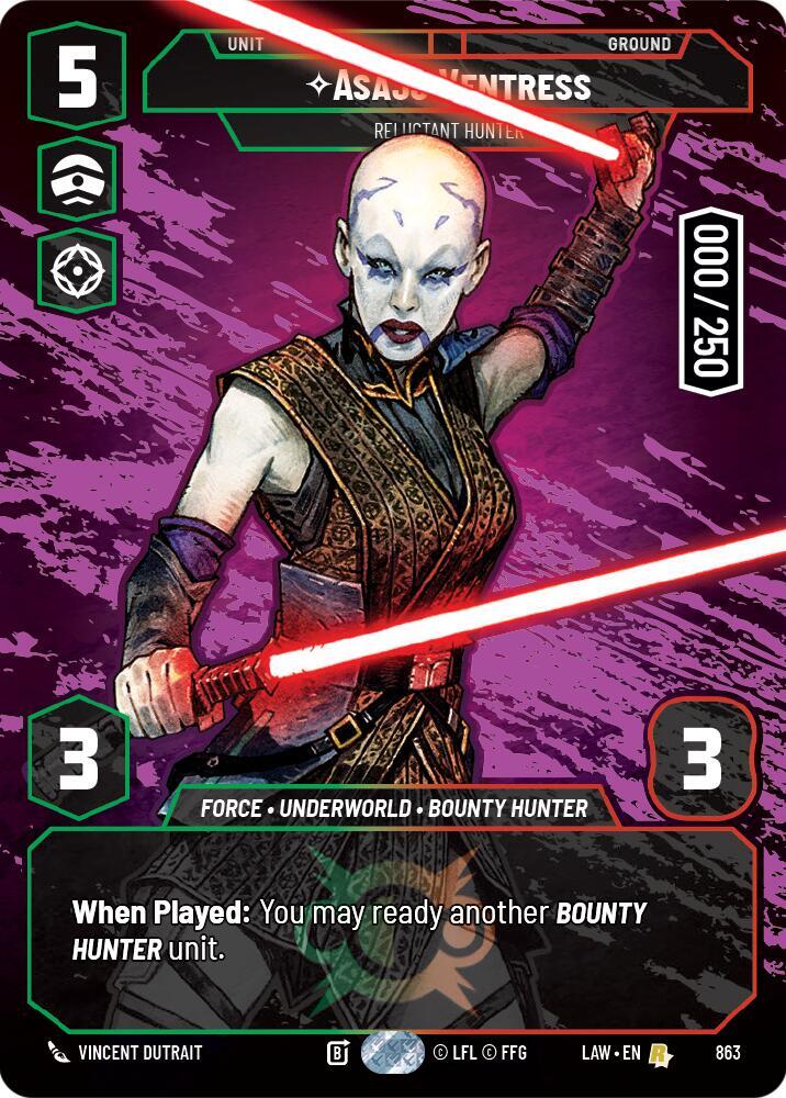 Asajj Ventress - Reluctant Hunter (Serialized) card image