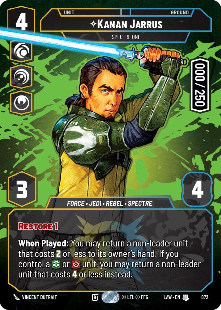 Kanan Jarrus - Spectre One (Serialized) card image