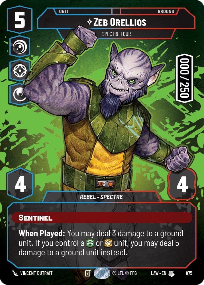 Zeb Orellios - Spectre Four (Serialized) card image