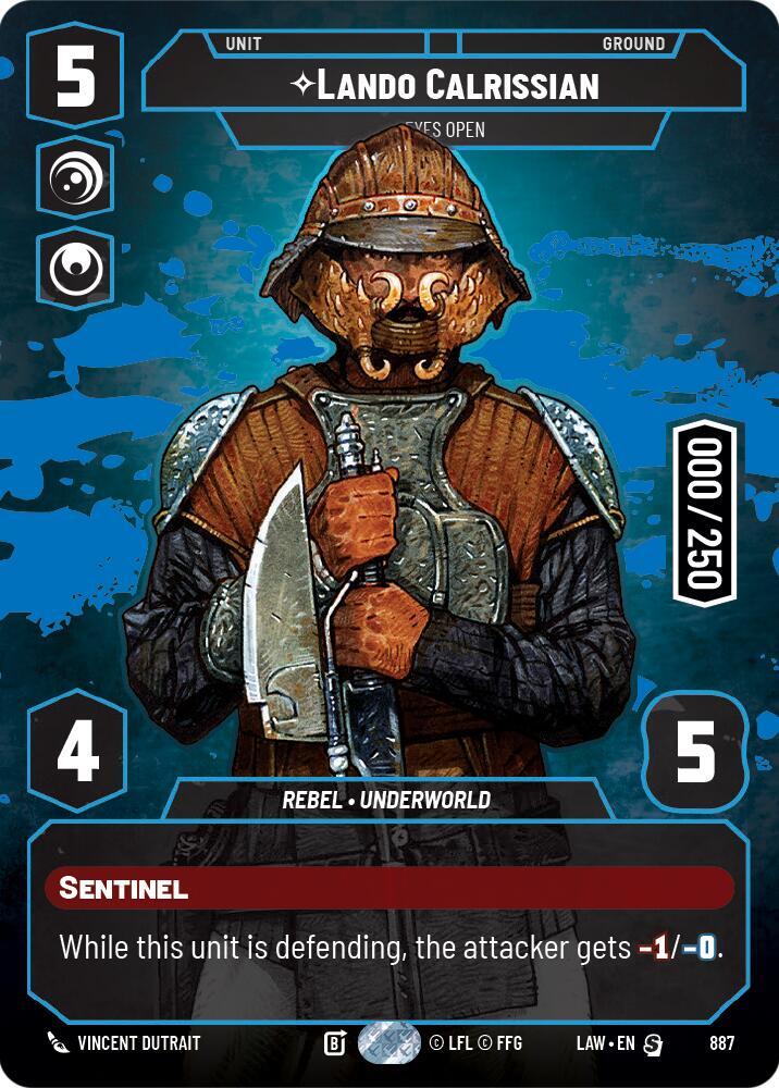 Lando Calrissian - Eyes Open (Serialized) card image