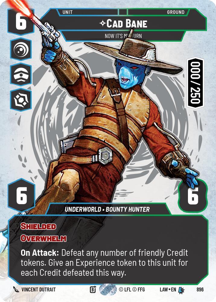 Cad Bane - Now It's My Turn (Serialized) card image