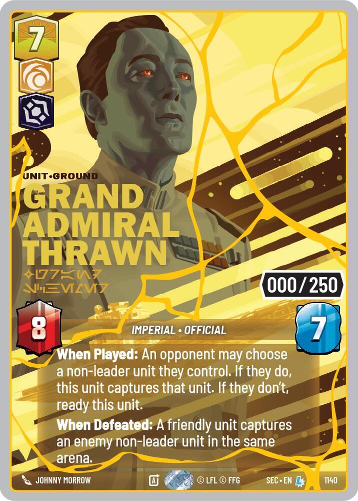 Grand Admiral Thrawn - Grand Schemer (Serialized) (Gold) card image