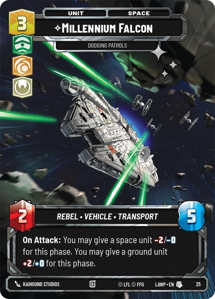 Millennium Falcon - Dodging Patrols (Foil) card image