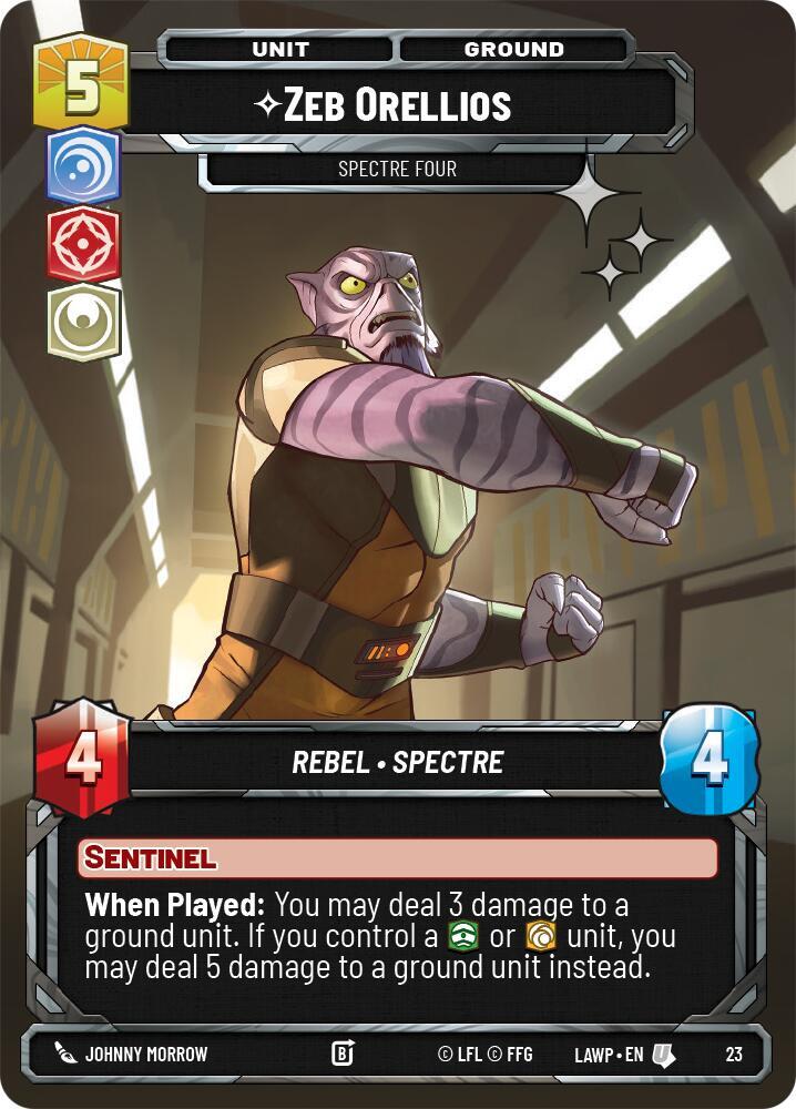 Zeb Orellios - Spectre Four (Foil) card image