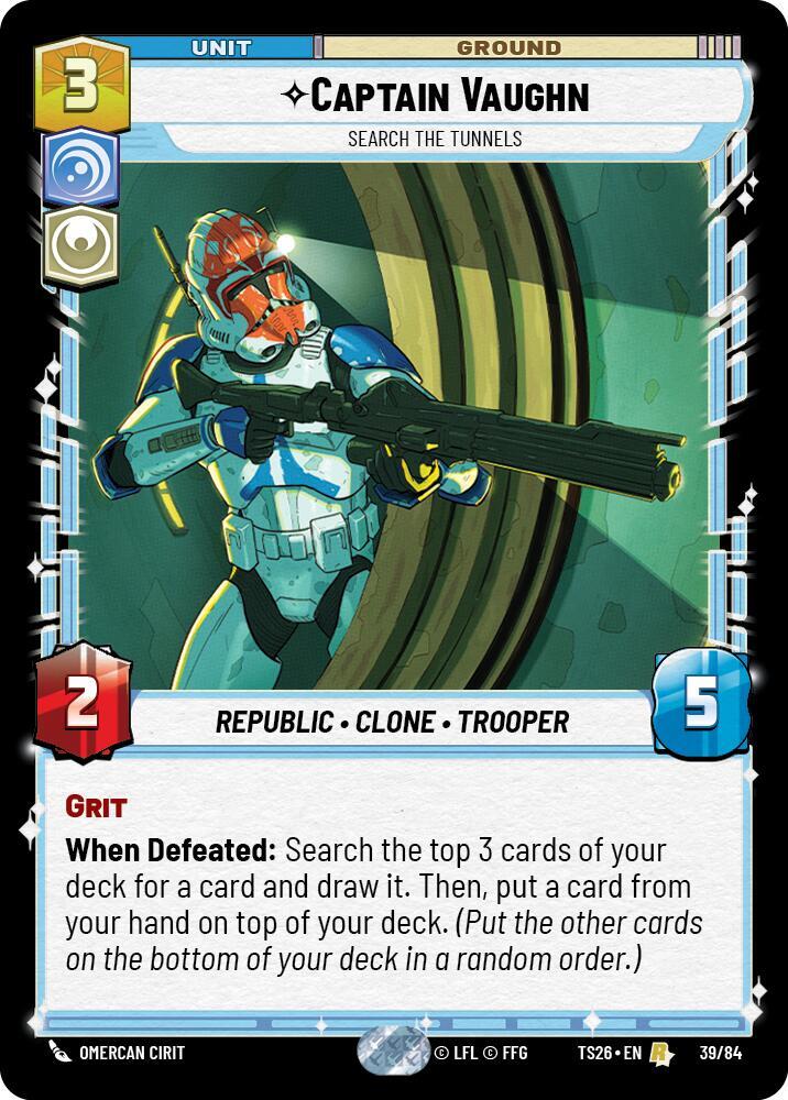 Captain Vaughn - Search the Tunnels card image