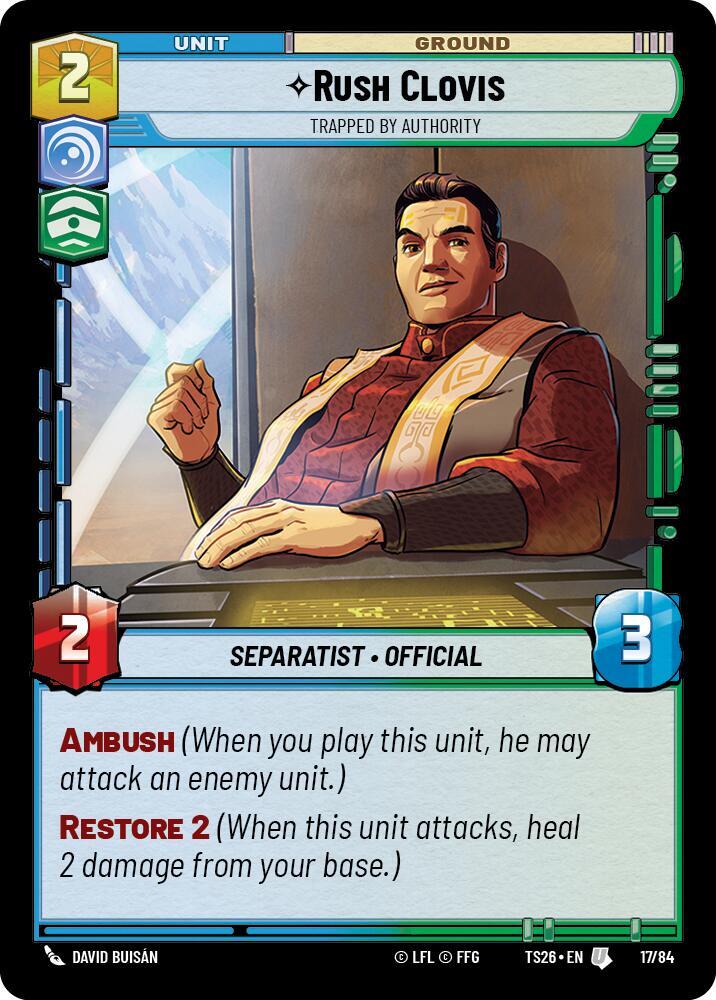 Rush Clovis - Trapped by Authority card image