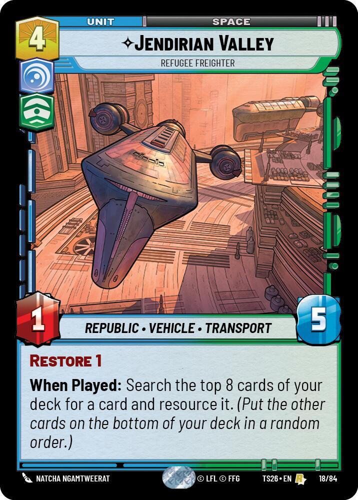 Jendirian Valley - Refugee Freighter card image