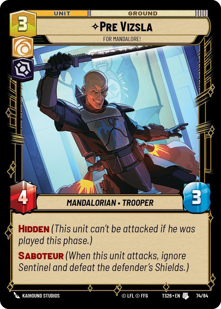 Pre Vizsla - For Mandalore! card image