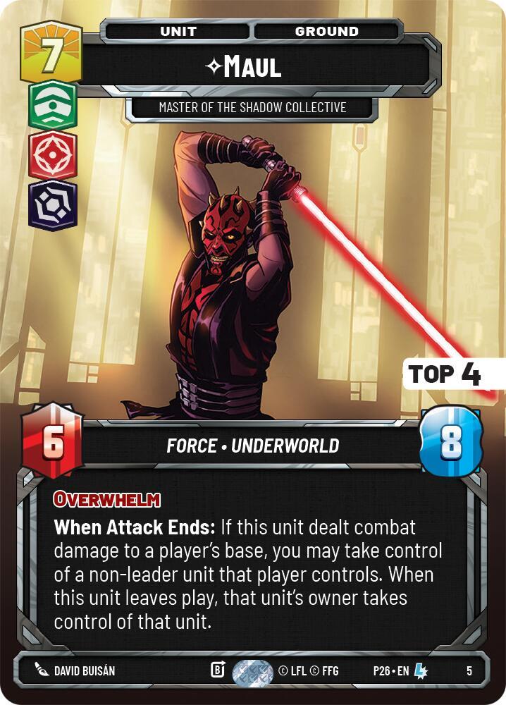 Maul - Master of the Shadow Collective (Top 4) card image