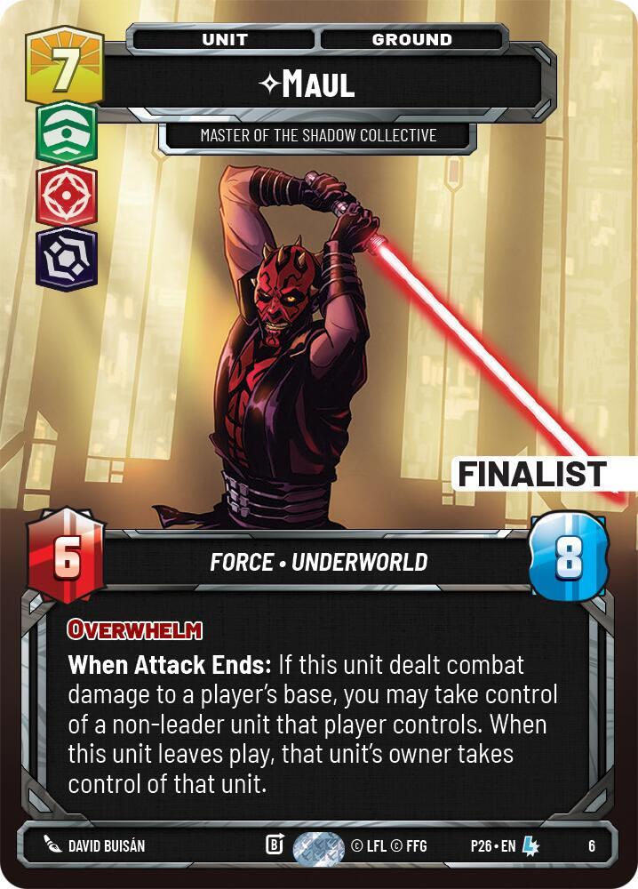 Maul - Master of the Shadow Collective (Finalist) card image