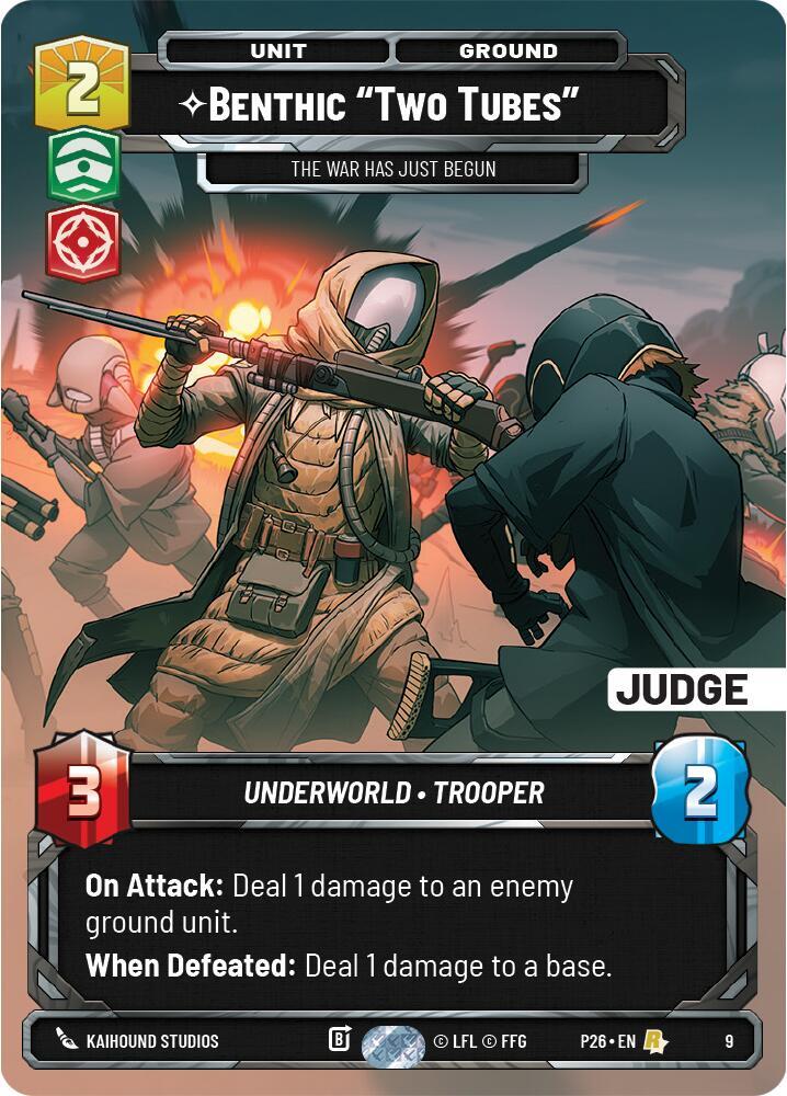 Benthic "Two Tubes" - The War Has Just Begun card image