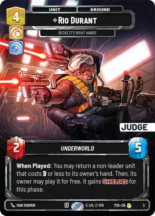 Rio Durant - Beckett's Right Hands card image