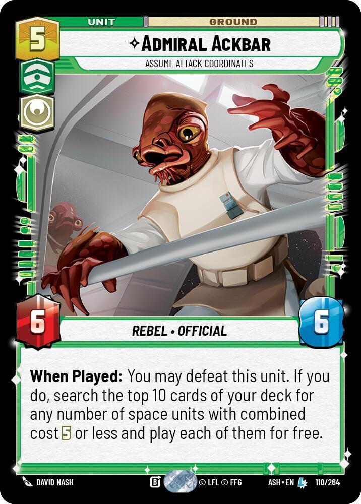 Admiral Ackbar - Assume Attack Coordinates card image