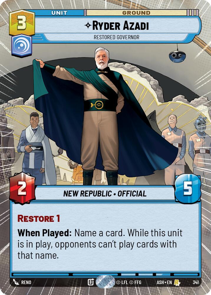 Ryder Azadi - Restored Governor (Hyperspace) card image
