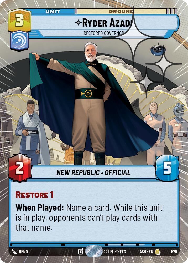 Ryder Azadi - Restored Governor (Hyperspace Foil) card image