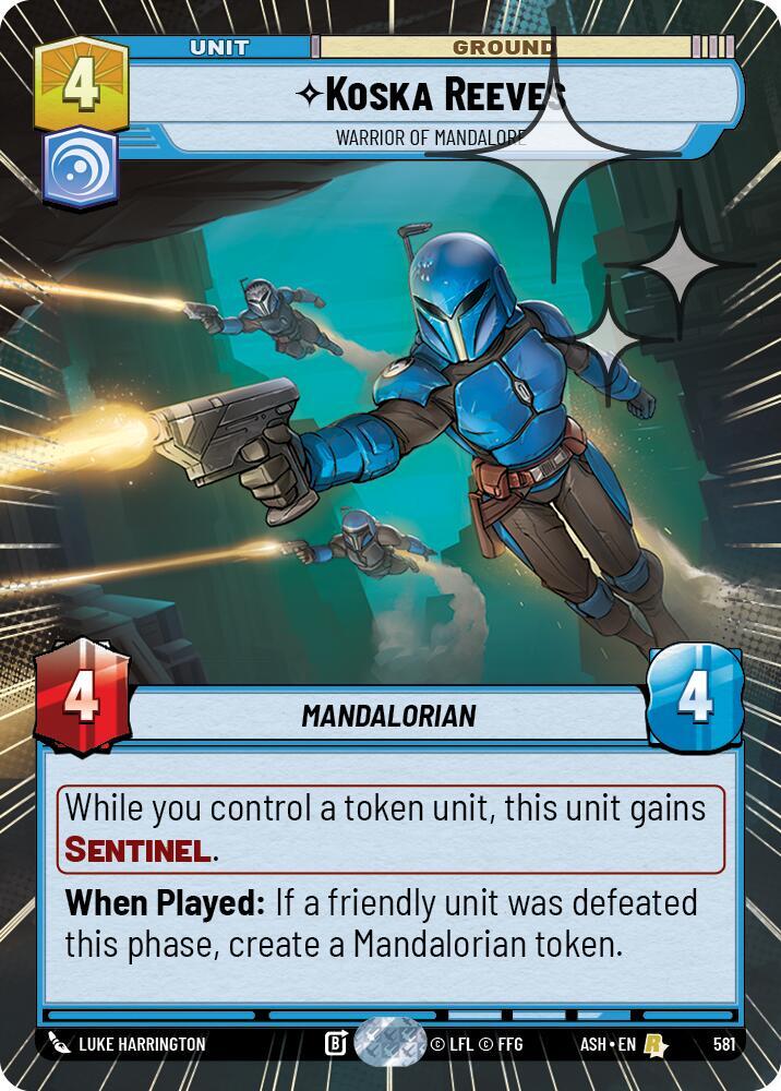 Koska Reeves - Warrior of Mandalore (Hyperspace Foil) card image