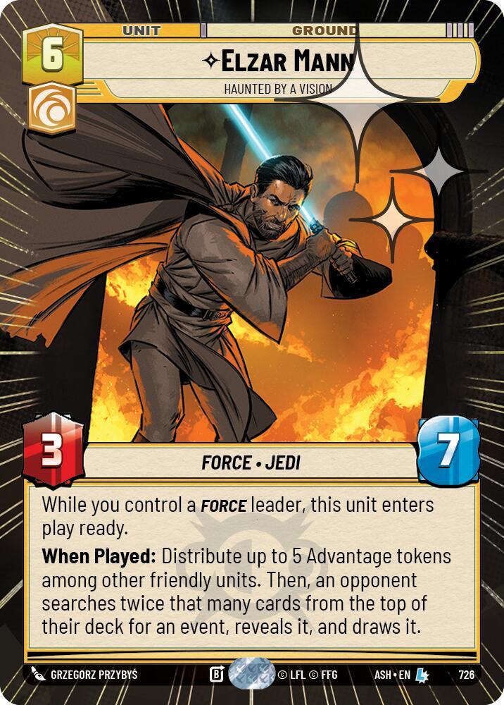 Elzar Mann - Haunted by a Vision (Hyperspace Foil) card image
