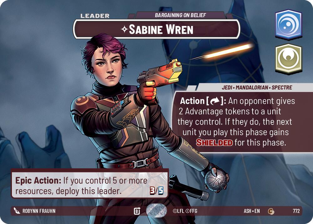 Sabine Wren - Bargaining on Belief (Showcase) card image