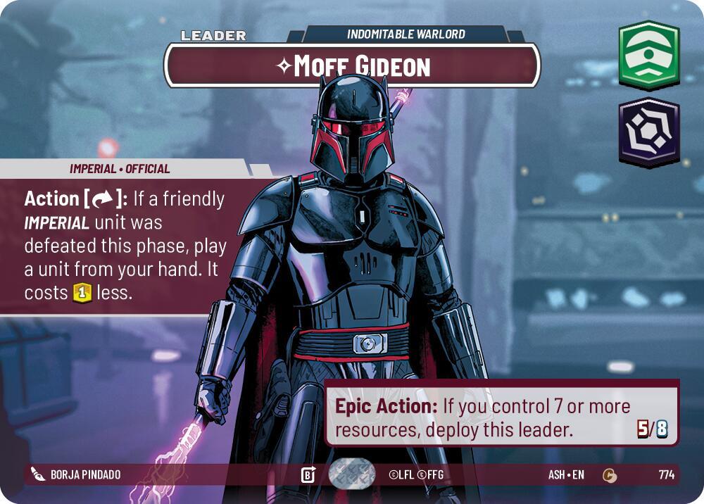 Moff Gideon - Indomitable Warlord (Showcase) card image