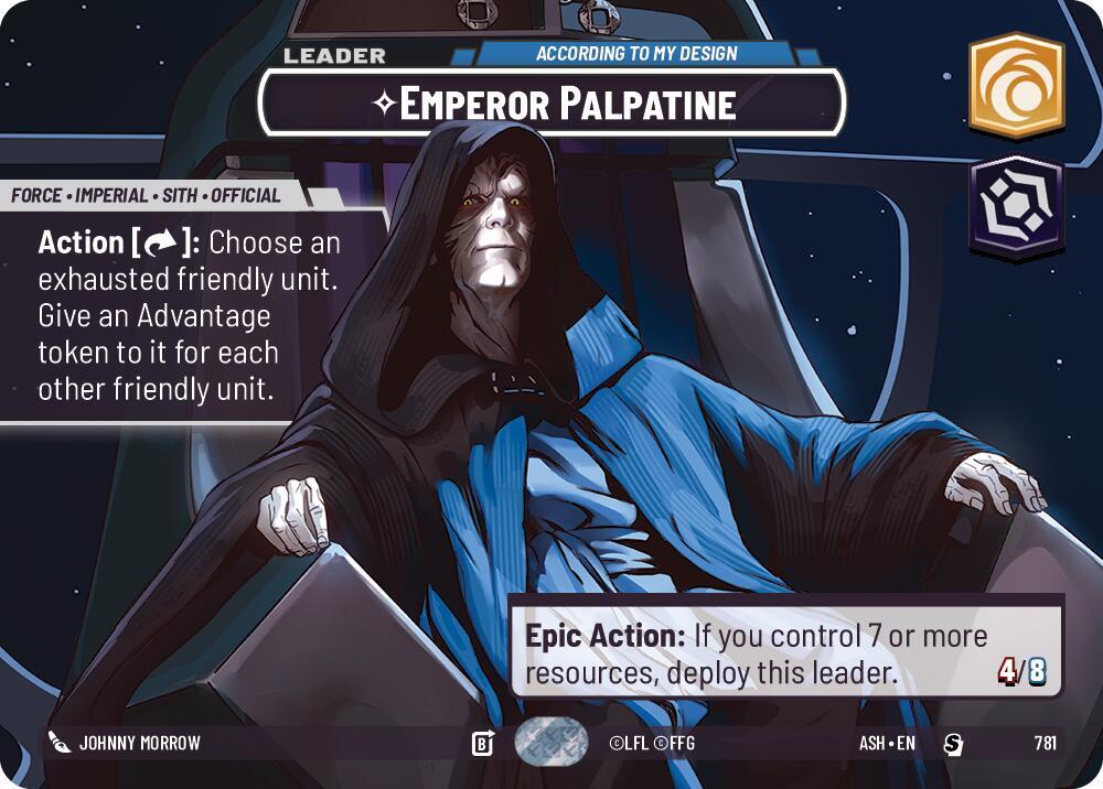 Emperor Palpatine - According to My Design (Showcase) card image