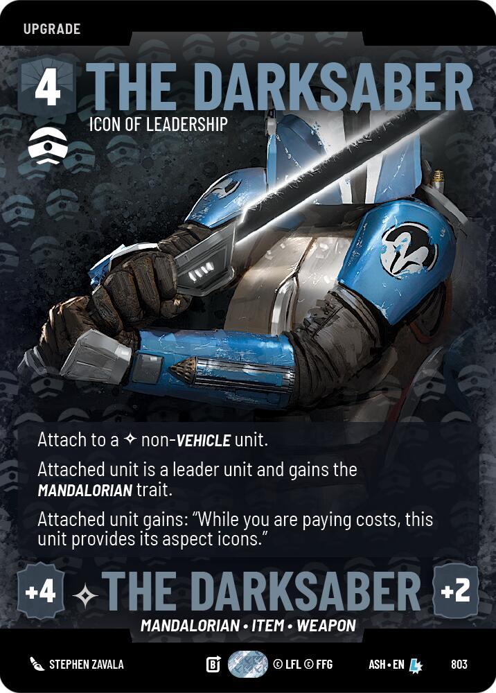 The Darksaber - Icon of Leadership (Prestige) card image