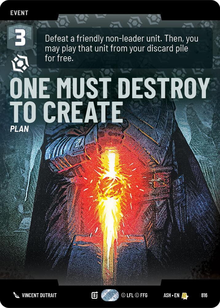 One Must Destroy to Create (Prestige) card image