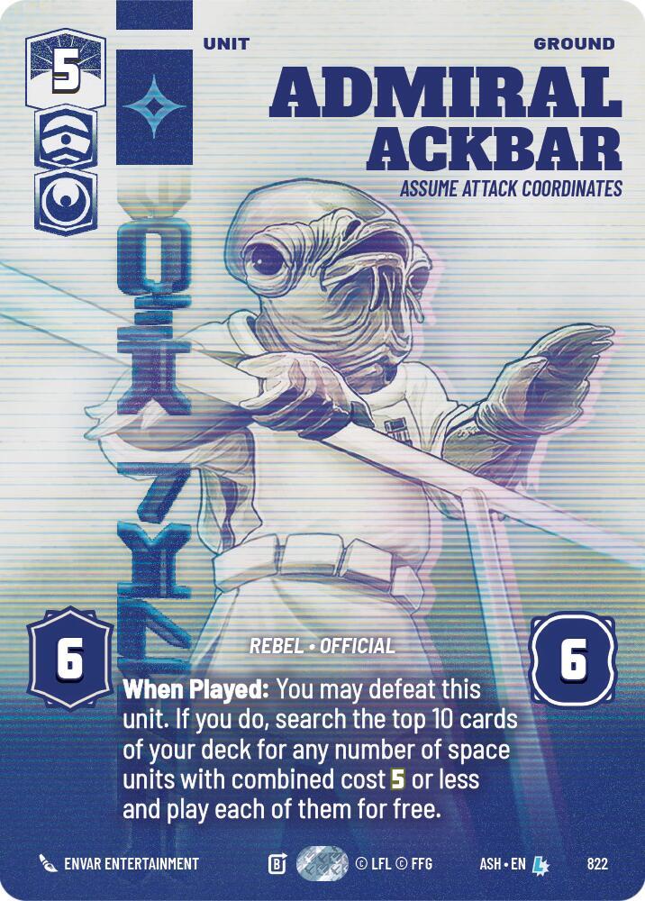 Admiral Ackbar - Assume Attack Coordinates (Prestige) card image